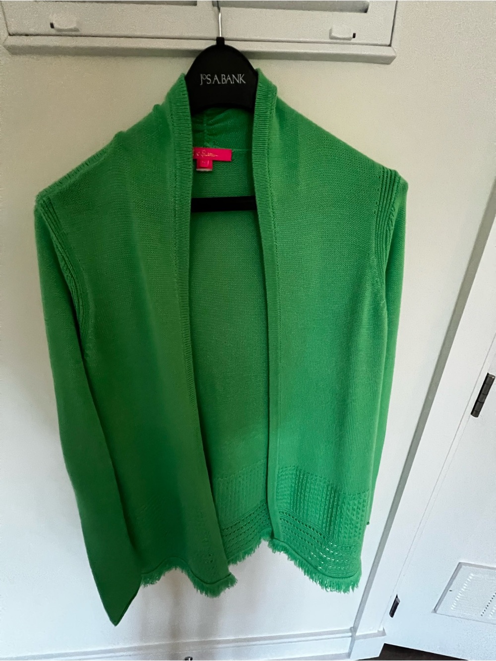 Lilly Pulitzer Vibrant Green Open-Front Cardigan